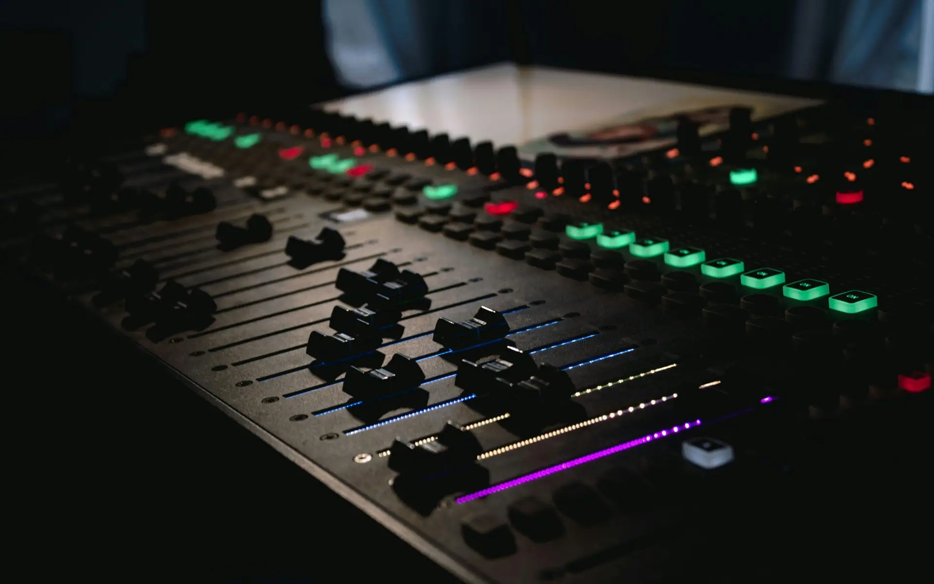 Sound board faders