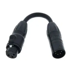 DMX 3-pin (F) to 5-pin (M)