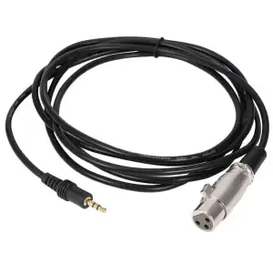 Female XLR to 1/8th-in 10-ft Cable