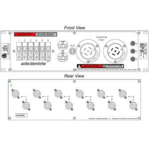 Motion Labs power distribution sled with L21-30 input and powerCON outputs